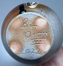 Load image into Gallery viewer, Dimpled Bottle in Cobalt and Ash, 6.75"h (Ben Owen III)