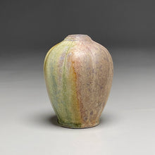 Load image into Gallery viewer, Melon Egg Vase in Copper Penny & Ash Glazes, 5.5"h (Ben Owen III)