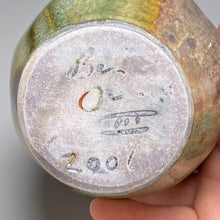 Load image into Gallery viewer, Melon Egg Vase in Copper Penny & Ash Glazes, 5.5"h (Ben Owen III)