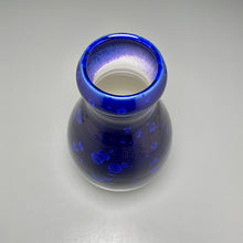 Load image into Gallery viewer, Gourd Flower Vase in Midnight Blue Crystalline, 11.5"h (Ben Owen III)