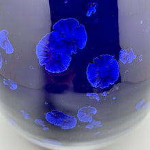 Load image into Gallery viewer, Gourd Flower Vase in Midnight Blue Crystalline, 11.5"h (Ben Owen III)