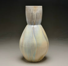 Load image into Gallery viewer, Melon Hourglass Flower Vase in Cloud Blue, 13"h (Ben Owen III)
