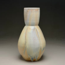 Load image into Gallery viewer, Melon Hourglass Flower Vase in Cloud Blue, 13"h (Ben Owen III)
