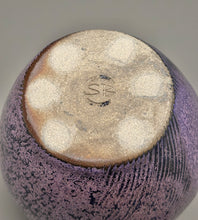 Load image into Gallery viewer, Combed Covered Jar in Nebular Purple, 8.5"h (Tableware Collection)
