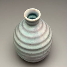Load image into Gallery viewer, Ringed Bottle in Bleached Patina Green, 6.5"h (Ben Owen III)
