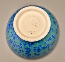 Load image into Gallery viewer, Contour Bowl in Turquoise Crystalline, 10"dia. (Ben Owen III)
