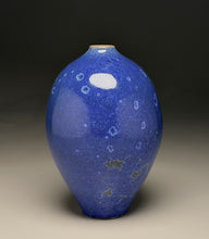 Load image into Gallery viewer, Egg Vase in Cobalt Crystalline, 8.75"h (Ben Owen III)
