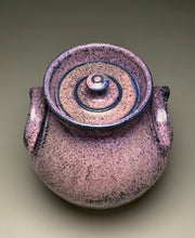 Load image into Gallery viewer, Combed Covered Jar in Nebular Purple, 8.5"h (Tableware Collection)
