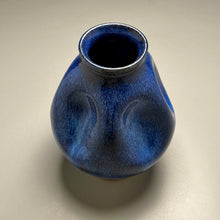 Load image into Gallery viewer, Dimpled Globe Vase in Opal Blue, 7.75"h (Ben Owen III)
