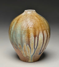 Load image into Gallery viewer, Contoured Egg Vase in Multi-Layered Glazes, 5.25"h (Ben Owen III)
