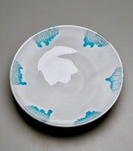 Load image into Gallery viewer, Flair Bowl in Dogwood White with Blue Accents, 7.5"dia. (Benjamin Owen IV)
