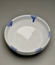 Load image into Gallery viewer, Serving Bowl in Dogwood White with Blue Accents, 6.75"dia. (Benjamin Owen IV)
