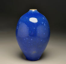 Load image into Gallery viewer, Egg Vase in Cobalt Crystalline, 8.75"h (Ben Owen III)
