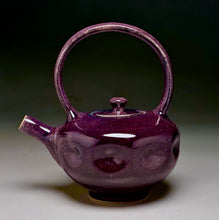 Load image into Gallery viewer, Dimpled Teapot in Pomegranate/Purple Haze, 8.75"h (Ben Owen III)
