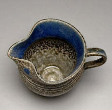 Load image into Gallery viewer, Creamer #2 in Salt Glaze with Cobalt Accents, 3.5"h (Pots From The Past)
