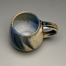 Load image into Gallery viewer, Combed Mug in Cobalt, Yellow Matte &amp; Ash Glazes, 4.5"h (Ben Owen III)
