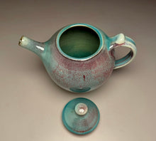 Load image into Gallery viewer, Teapot in Chinese Blue/Ruby Jade, 7.75"h (Ben Owen III)
