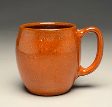 Load image into Gallery viewer, Barrel Mug #1 in Orange Glaze, 3.5"h (Ben Owen Sr.)

