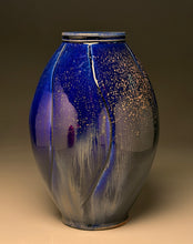 Load image into Gallery viewer, Melon Flower Vase in Nebular Purple, 11.5"h (Ben Owen III)
