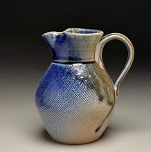 Load image into Gallery viewer, Combed Creamer in Cobalt &amp; Ash, ~5.5"h  (Tableware Collection)
