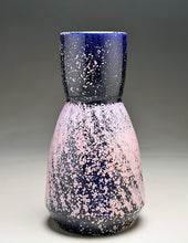 Load image into Gallery viewer, Hourglass Carved Flower Vase in Nebular Purple, 11.25"h (Ben Owen III)

