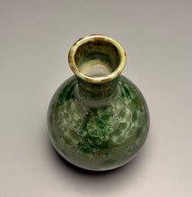 Load image into Gallery viewer, Genie Bottle in Lily Pad Green Crystalline, 5.75"h (Ben Owen III)
