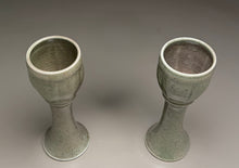 Load image into Gallery viewer, Pair of Melon Goblets in Patina Green, 8.5"h (Ben Owen III)
