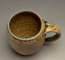 Load image into Gallery viewer, Combed Mug in Cobalt, Yellow Matte &amp; Ash Glazes, 4.5"h (Ben Owen III)
