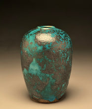 Load image into Gallery viewer, Egg Vase in Mottled Chinese Blue, ~7"h (Pots From The Past)
