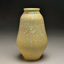 Load image into Gallery viewer, Gourd Flower Vase in Stardust Green, 8.75"h (Ben Owen III)

