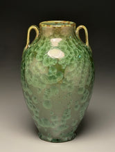 Load image into Gallery viewer, Tang Vase in Lily Pad Green Crystalline, 8.75"h (Ben Owen III)
