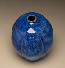 Load image into Gallery viewer, Square-Shouldered Melon Egg Vase in Opal Blue, 8.25"h (Ben Owen III)
