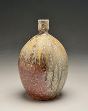 Load image into Gallery viewer, Bottle with Felspar Stone in Natural Ash Glaze, 9"h (Silas Bradley)
