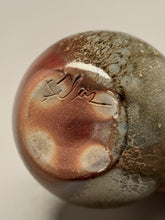 Load image into Gallery viewer, Small Contoured Vase in Ash &amp; Copper Penny Glazes, 4"h (Silas Bradley)

