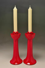 Load image into Gallery viewer, Candlesticks in Chinese Red, 13.5"h (Ben Owen III)
