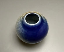 Load image into Gallery viewer, Egg Vase in Salt and Cobalt, 3"dia. (Benjamin Owen IV)
