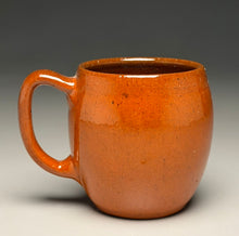 Load image into Gallery viewer, Barrel Mug #1 in Orange Glaze, 3.5"h (Ben Owen Sr.)
