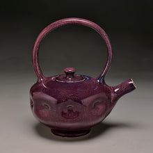 Load image into Gallery viewer, Dimpled Teapot in Pomegranate/Purple Haze, 8.75"h (Ben Owen III)

