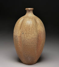 Load image into Gallery viewer, Melon Bottle in Ash Glaze, 9.5"h (Ben Owen III)
