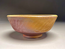 Load image into Gallery viewer, Bowl with Combed Lines in Multi-Layer Glazes, 7"dia. (Tableware Collection)
