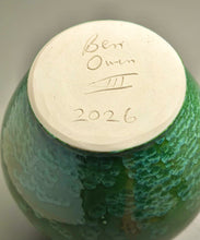 Load image into Gallery viewer, Han Vase in Lily Pad Green Crystalline, 12"h (Ben Owen III)
