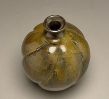 Load image into Gallery viewer, Melon Bottle in Frogskin Glaze, 7"h (Pots From The Past)
