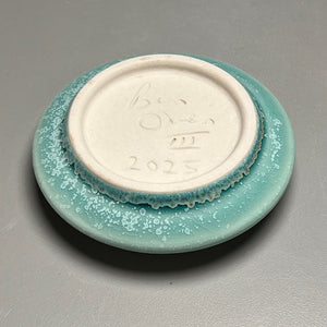 Butter Dish in Blue Frost #8,  3.75"h (Ben Owen III)