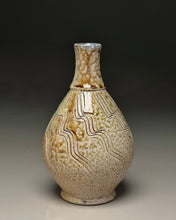 Load image into Gallery viewer, Combed Teardrop Bottle in Multi-Layered Glaze, 6.75"h (Ben Owen III)
