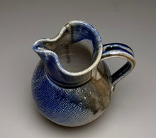 Load image into Gallery viewer, Combed Creamer in Cobalt &amp; Ash, ~5.5"h  (Tableware Collection)
