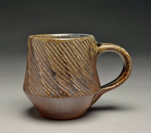 Load image into Gallery viewer, Combed Mug in Cobalt &amp; Ash Glazes, 3.75"h (Ben Owen III)
