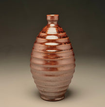 Load image into Gallery viewer, Ringed Bottle in Copper Penny, 10"h (Ben Owen III)
