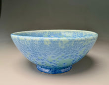 Load image into Gallery viewer, Contour Bowl in Turquoise Crystalline, 10"dia. (Ben Owen III)
