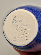 Load image into Gallery viewer, Egg Vase in Cobalt Crystalline, 5.75"h (Ben Owen III)
