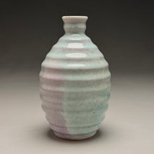 Load image into Gallery viewer, Ringed Bottle in Bleached Patina Green, 6.5"h (Ben Owen III)

